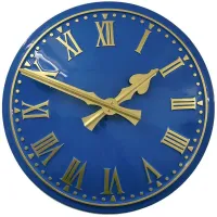 Wakefield Outdoor Clock Service blue dial